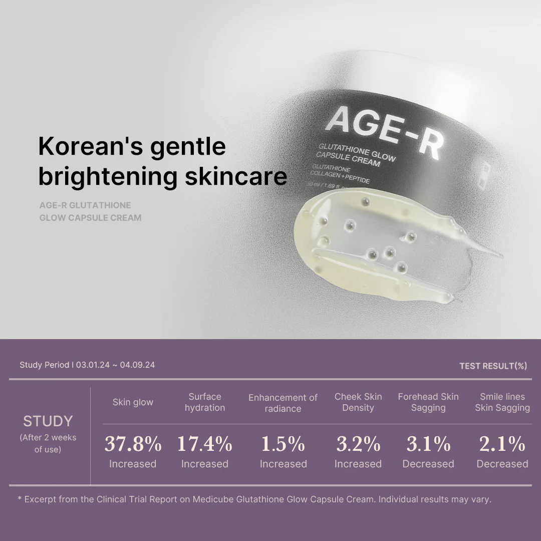 AGE-R Glutathione Glow Capsule Cream - Image 5