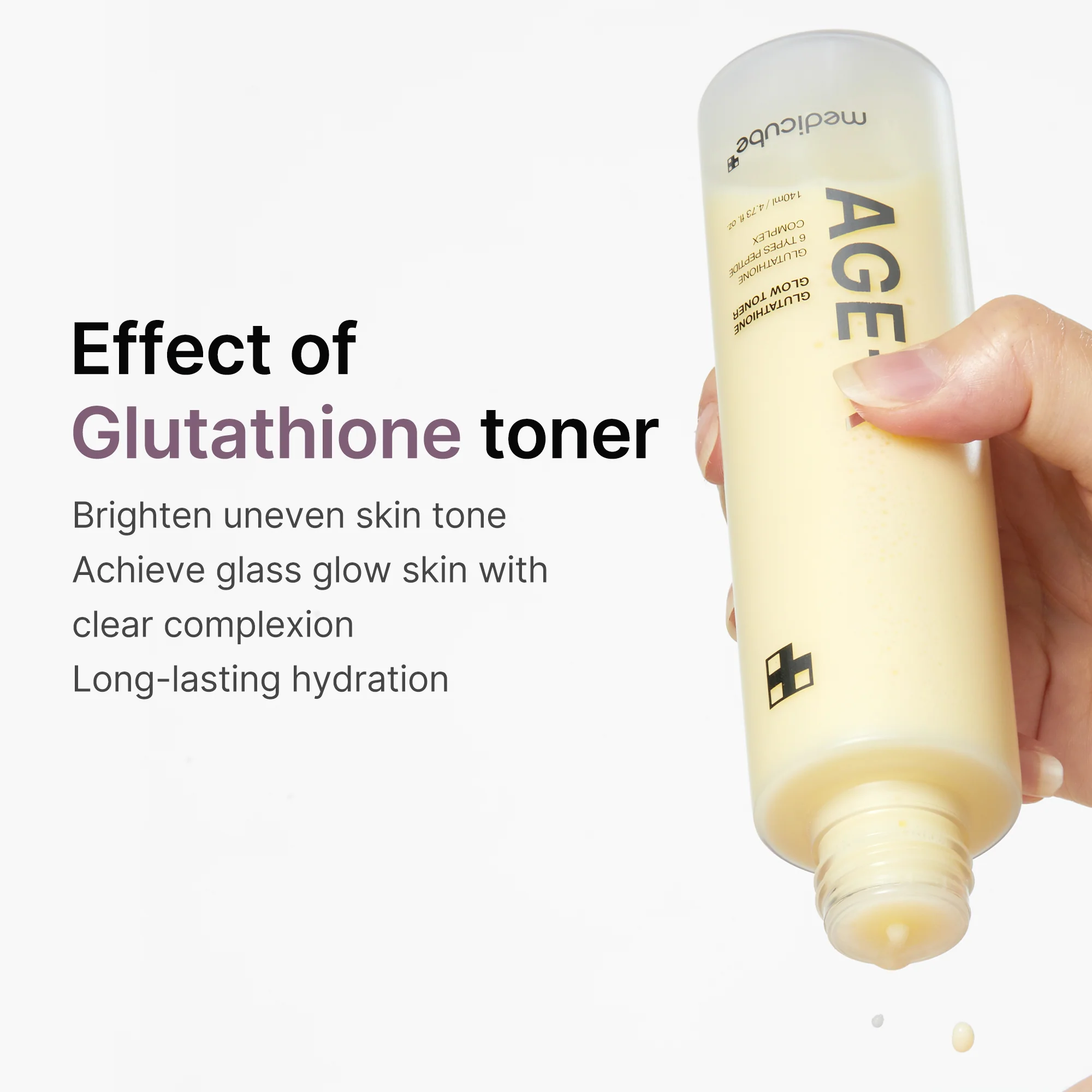 AGE-R Glutathione Glow Milk Toner - Image 3