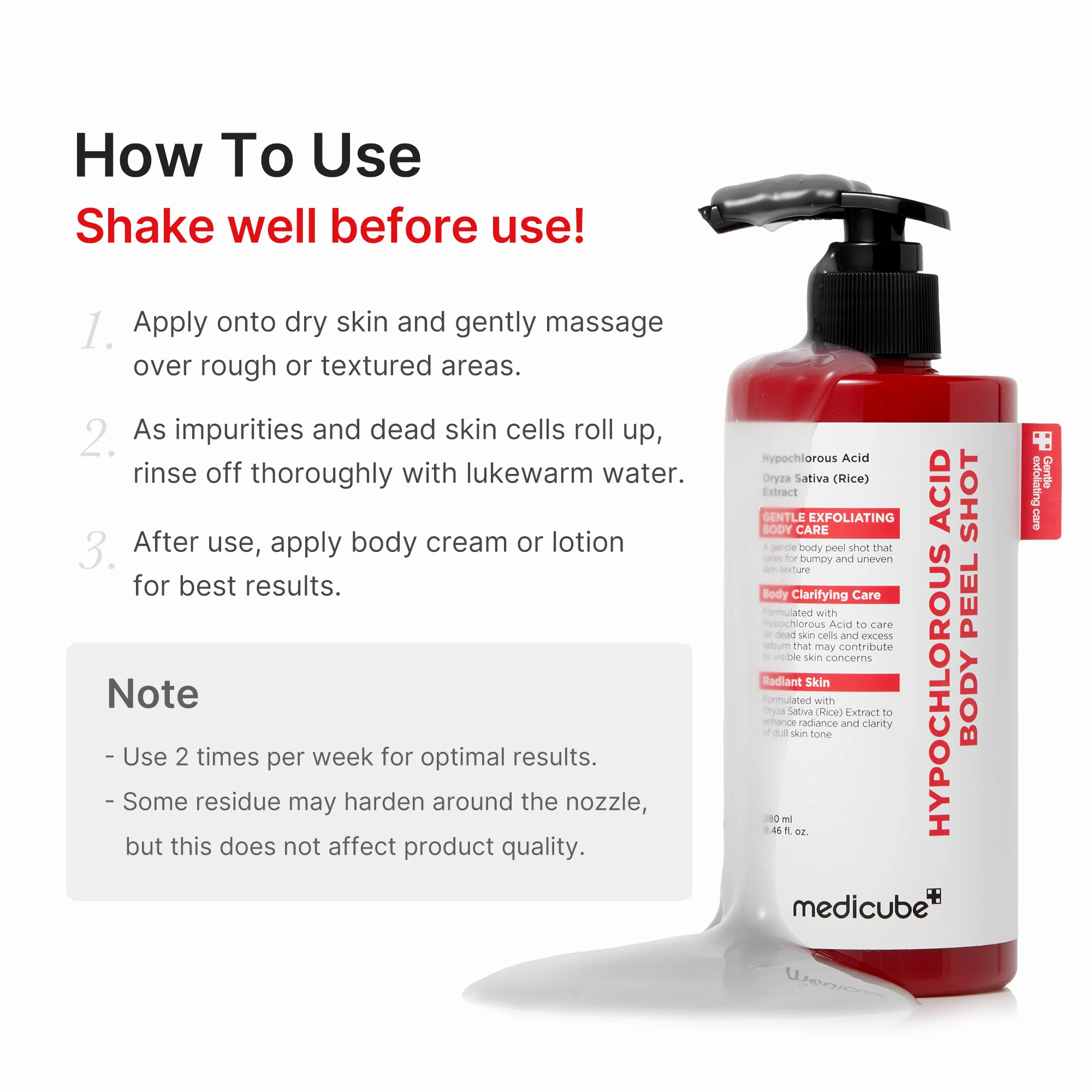 Hypochlorous Acid Rice Body Peel Shot - Image 6