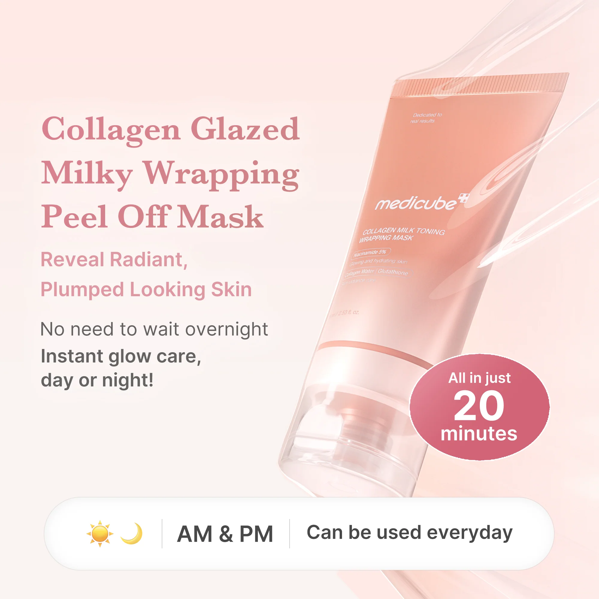 [Subscr.] Collagen Milky Glow Daytime Wrapping Mask - Image 2