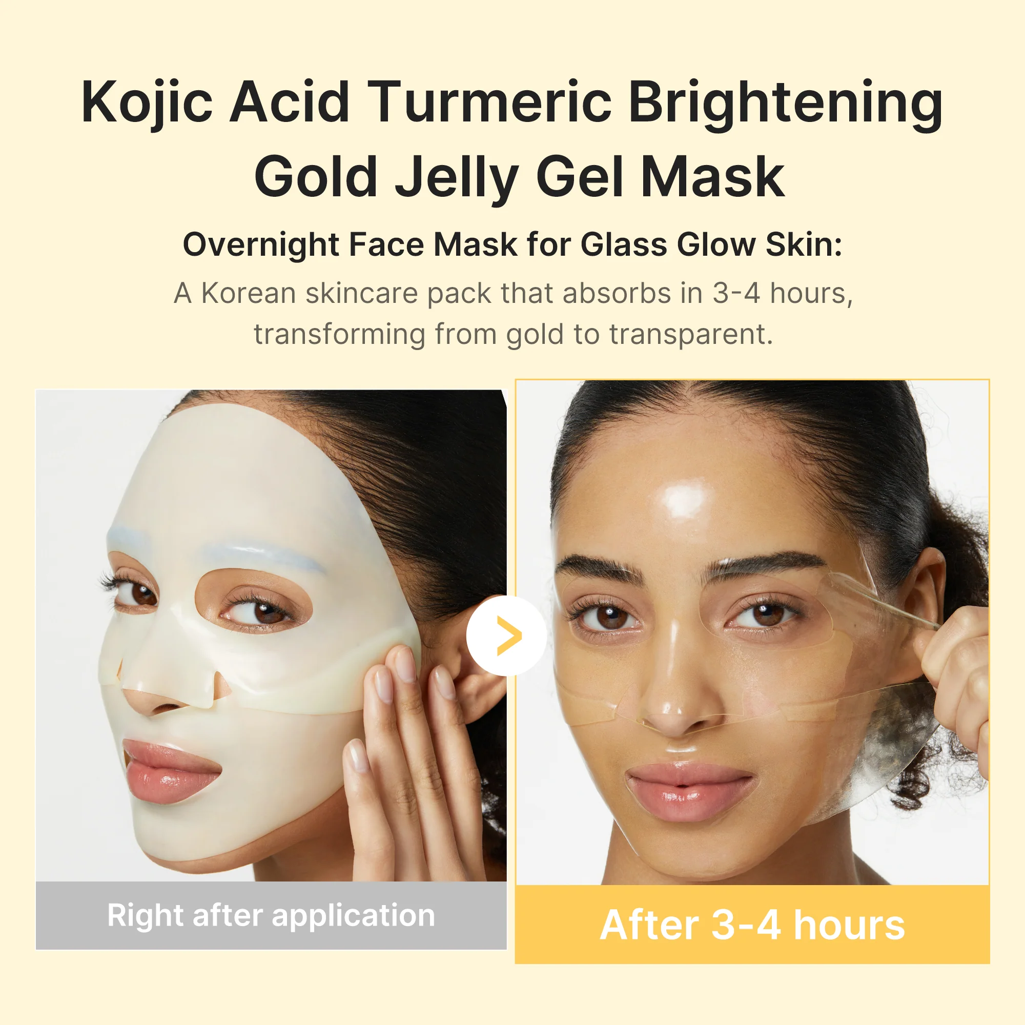 [GIFT] Kojic Acid Turmeric Gold Jelly Gel Mask 1EA - Image 2