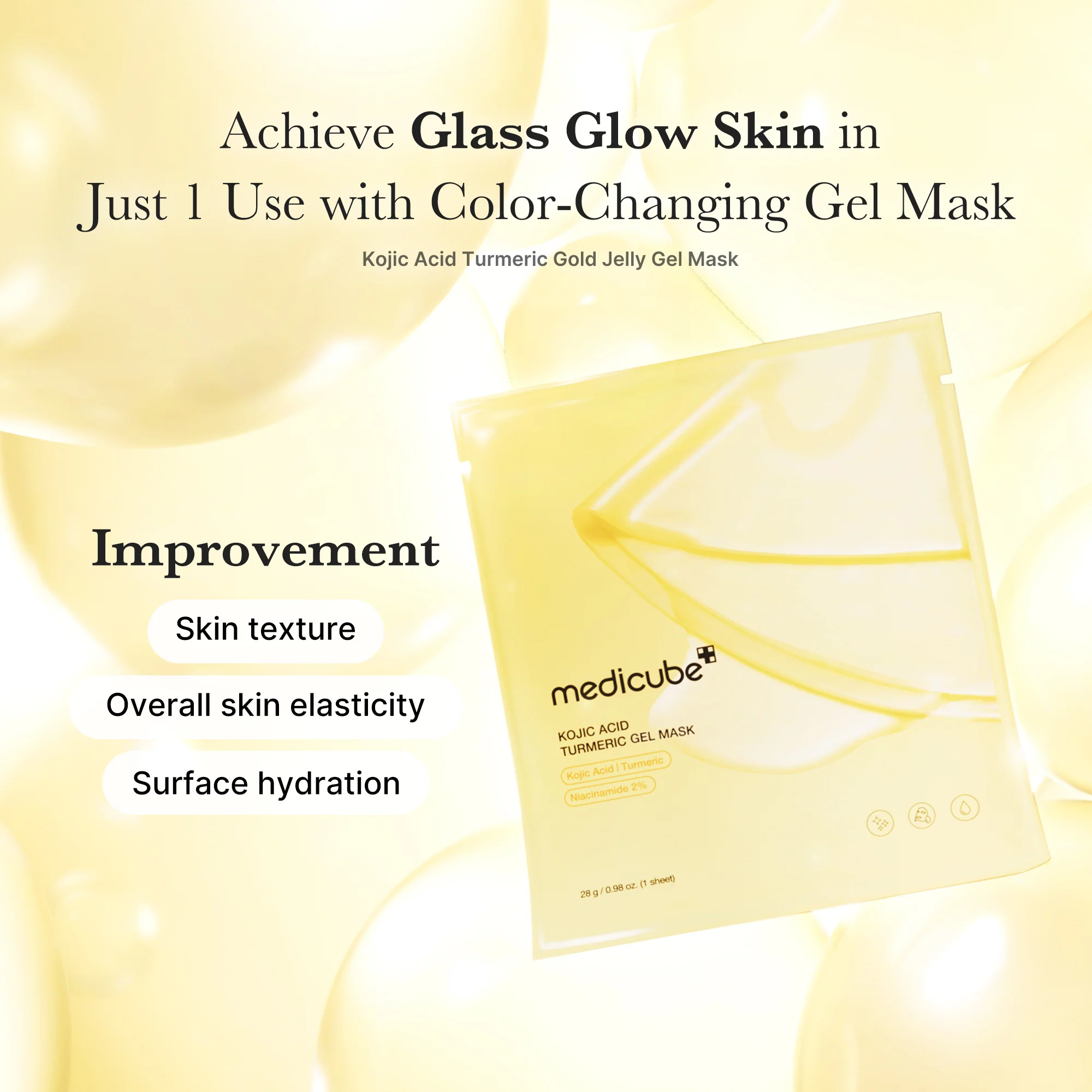 [GIFT] Kojic Acid Turmeric Gold Jelly Gel Mask 1EA - Image 4