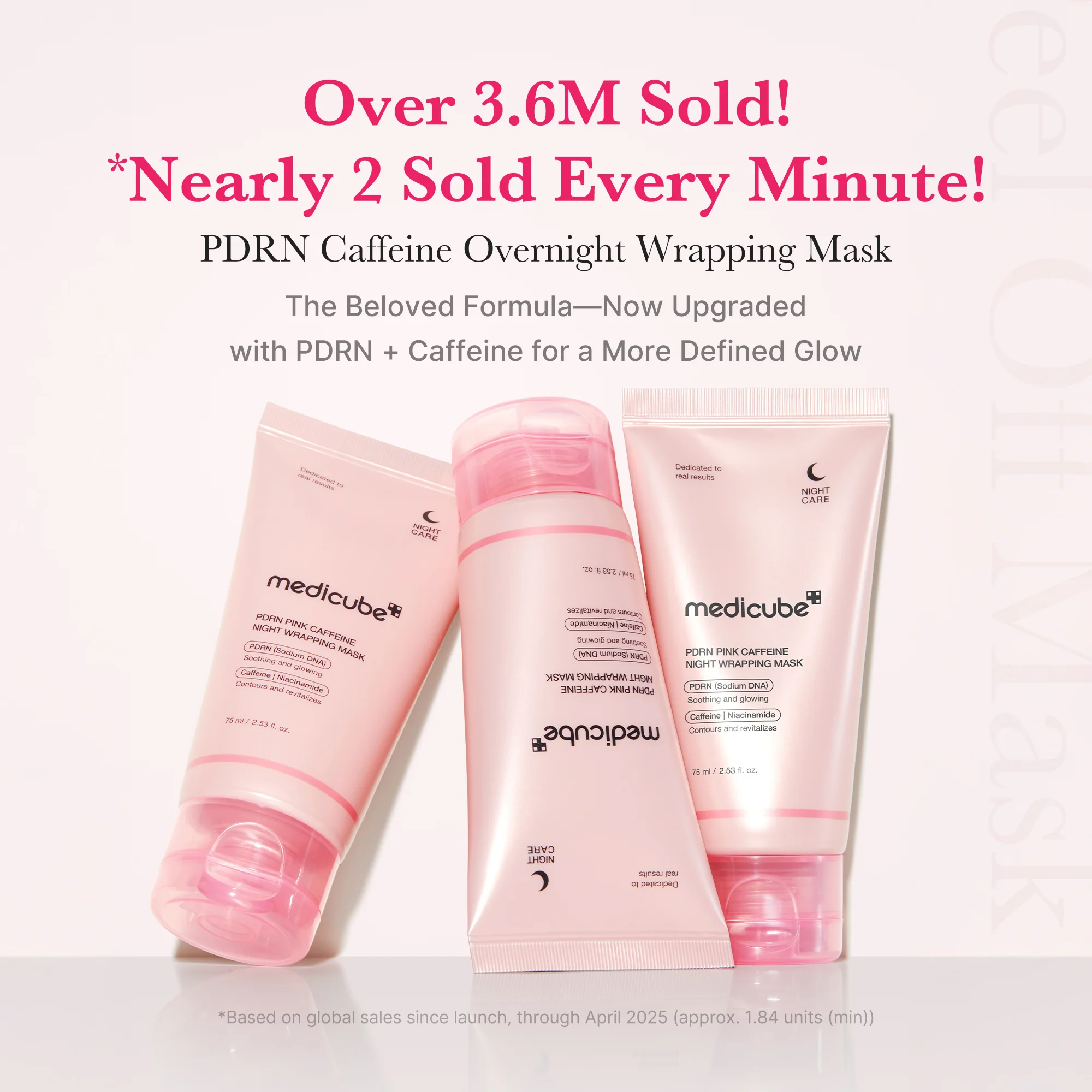 PDRN Pink Caffeine Overnight Wrapping Mask - Image 2